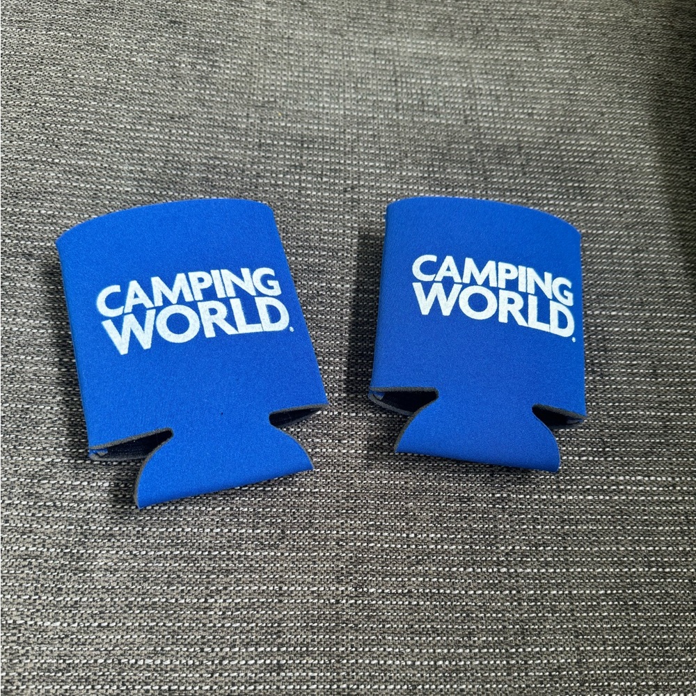 Camping World Blue Can Sleeve/Koozie